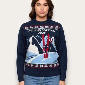 Milano Cortina 2026 Unisex Jacquard Sweater